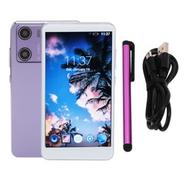 MP4 Player with Bluetooth and WiFi 5 Inch HD Touch Screen 1GB RAM 8GB ROM Noise Reduction 5MP Rear Camera Digital Music Player for Android Purple 256GB Expansion