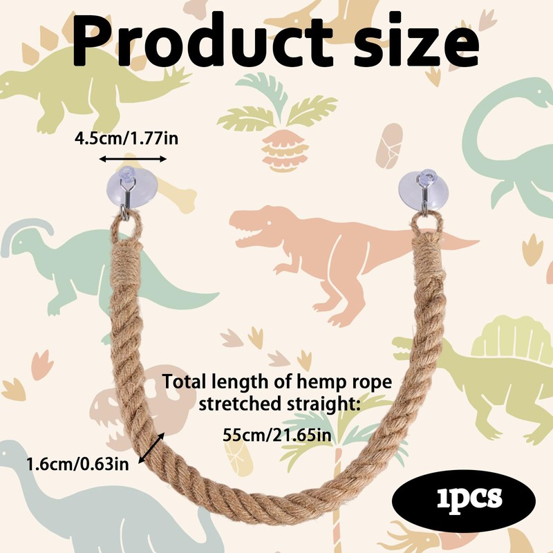 Tniytru Reptile Accessories, Climbing Vines for Reptiles with Hooks and