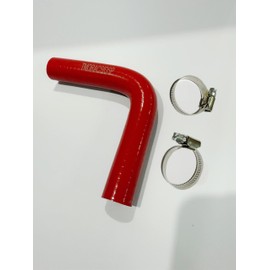 5/8" ID 16MM Heater Silicone Hose 90 Degree Bend Molded 4''x4" Long LS Swap For LS1 LSX LS2 LS3 LQ4 LQ9 (Red)