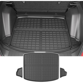 powoq Fuel Trunk Mat Compatible with 2017-2022 Honda CRV Cargo Mat All Weather Cargo Liner Replacement for 2017-2019 2020 2021 2022 Honda CRV Accessories (Fit 17-22 Fuel Model, Trunk Mat)