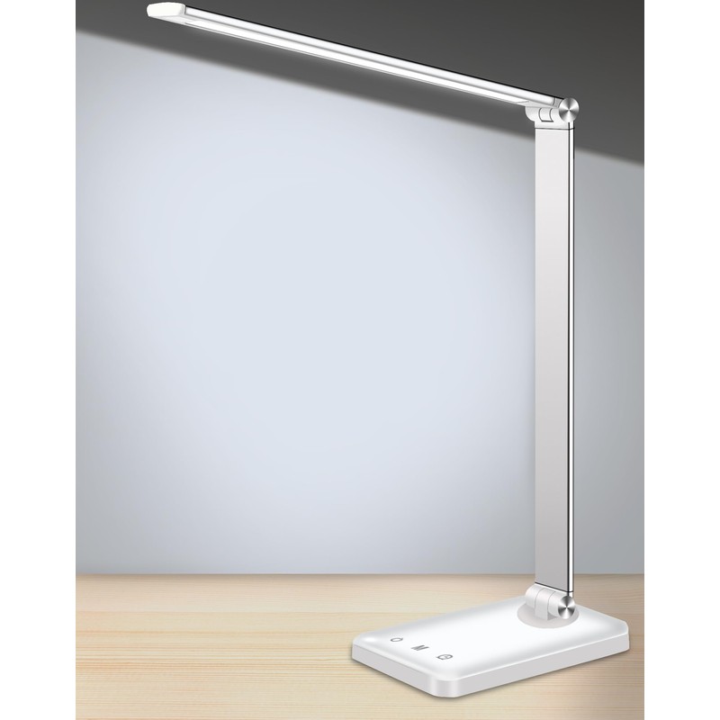 AFROG Multifunctional LED Desk Lamp with USB Charging Port, 5