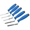 5 x Finger Trowel Set: 6, 8, 10, 12, 14mm Flat Stainless Steel, Rubber Handle (Set)