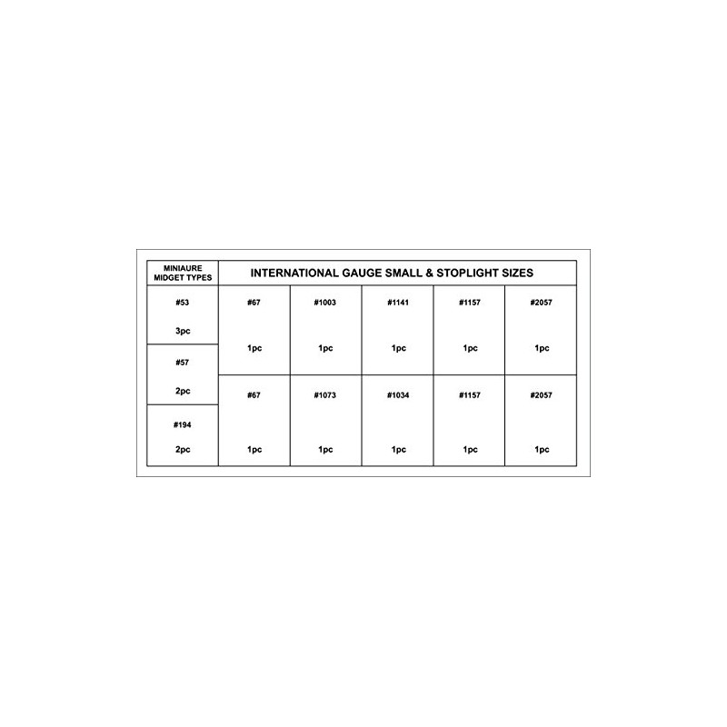 Swordfish 61010-17pc Automotive Bulb Assortment