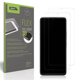 dipos FLEX 2x Schutzfolie matt passend für Alcatel 3 2025, Antireflex, 100% Displayabdeckung, Fingerprint Kompatibel, case-friendly, Full Cover Displayschutz Folie