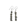 Labradorite Drop Earrings, Natural, Clumps, 5-8 mm, 925 Silver, Sterling