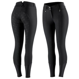 HORZE Angelina Womens Silicone Full Seat Breeches - Black - 30