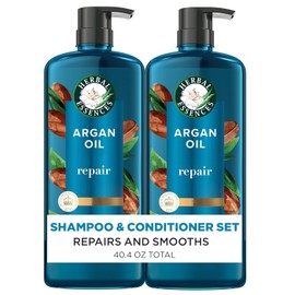 Herbal Essences Argan Oil Repair Shampoo & Conditioner Set – Moisturizing & Smoothing 2-Pack (20.2 fl oz) | Paraben-Free, Color-Safe, pH-Balanced, Citrus Scent