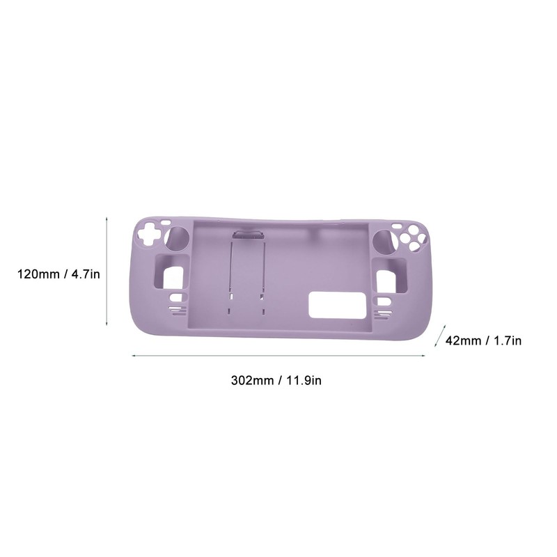 Full Protective Case for Steam Deck, Fingerprint Proof Grip Case