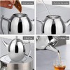 Tetera de Acero Inoxidable Té Café Hervidor de Agua Recipiente