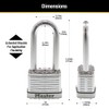 Master Lock M5XDLJ Magnum Heavy Duty Padlock with Key, 1