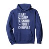 Eat Sleep Skibidi Toilet Repeat Funny Skibidi Toilet Meme Pullover Hoodie