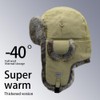 Winter Trapper Hat,100% Rabbit Fur Russian Ushanka Aviator Hunting Ski