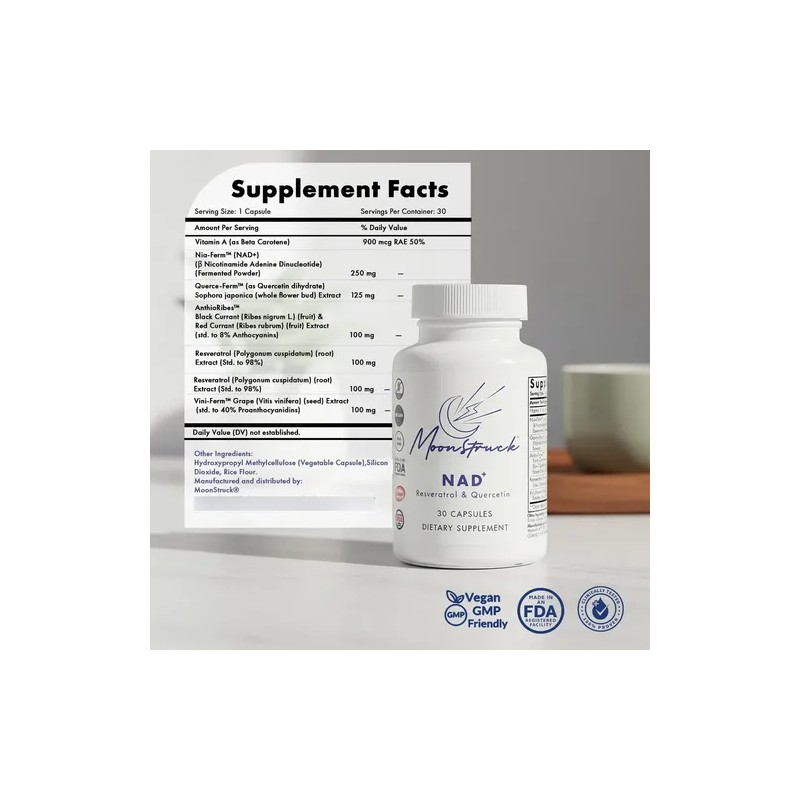 Nad Fermentado Resveratrol Quercetina Cápsulas