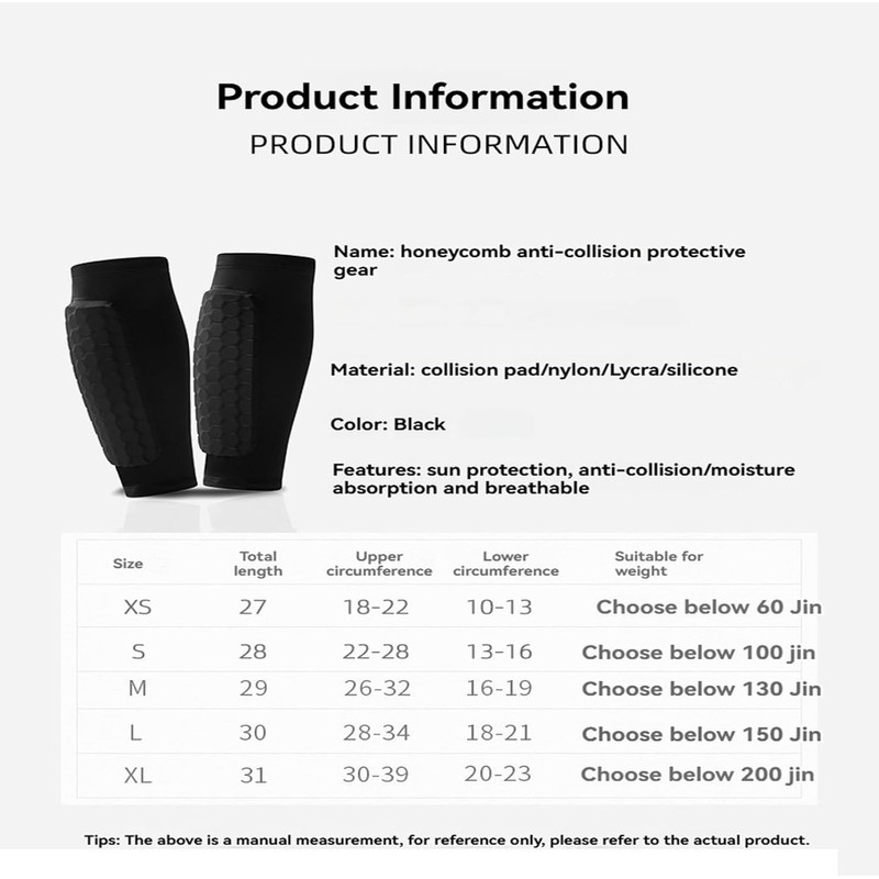 Kumosaka Shin Guards, Soccer, Football, Boxing - Black, Medium