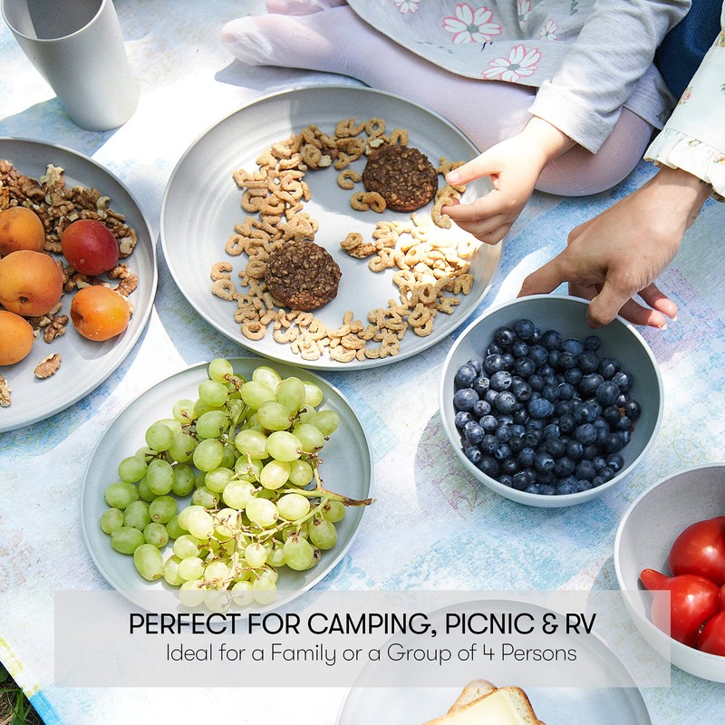 Wheat Straw Dinnerware Sets | Unbreakable Dinnerware Sets | Dishwasher