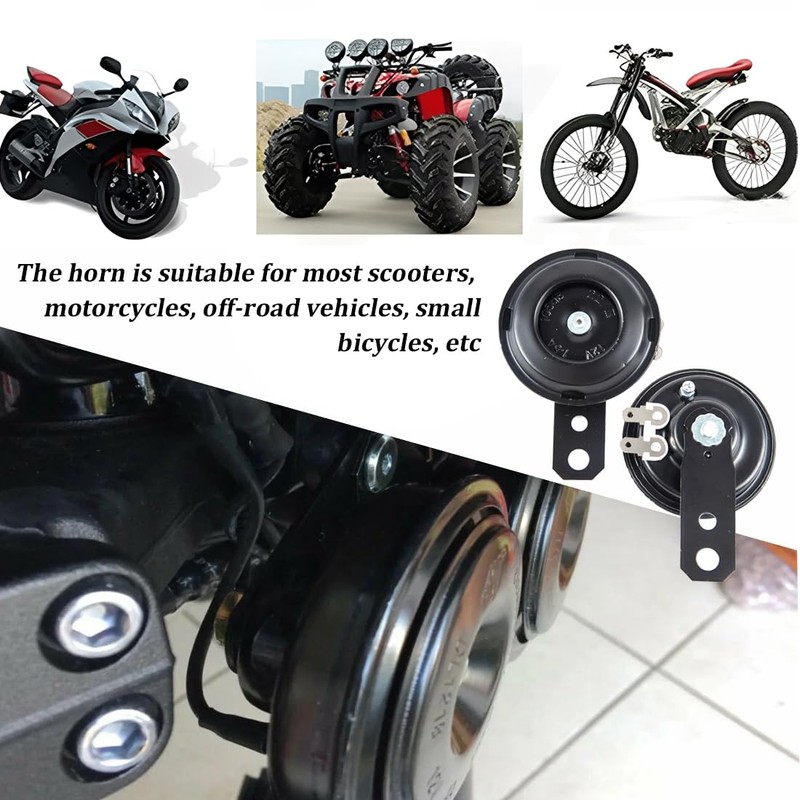Clacson Auto, 12V, Clacson Moto, Clacson Camion, Tromba Potente Clacson