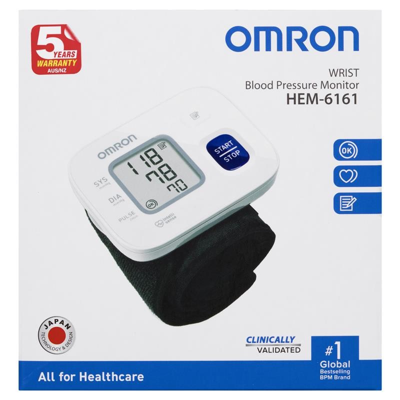 Omron HEM 6161 Wrist Blood Pressure Monitor