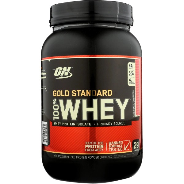Optimum Nutrition 100% Whey Delicious Strawberry 2 Lb