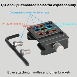 NICEYRIG Quick Release Clamp Compatible with Arca Standard for DJI Ronin S/ZHIYUN Crane Series/Weebill S/MOZA Stabiliser Gimbal