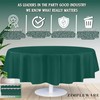 ZIMPLEWARE Premium Dark Green Plastic Table Cloth Disposable (12 Pack)