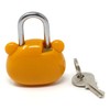 Honbay Cute Cartoon Animal Padlock Mini Brown Bear Padlock Lock