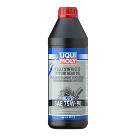 Liqui Moly Fully Synthetic Hypoid Gear Oil GL4/5 SAE 75W-90 | 1 Liter | SKU: 22090, Black