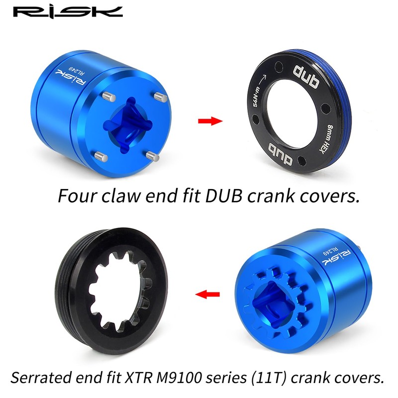 CYCEARTH Bike 2 in 1 Crank Cover Removal Tool Bicycle