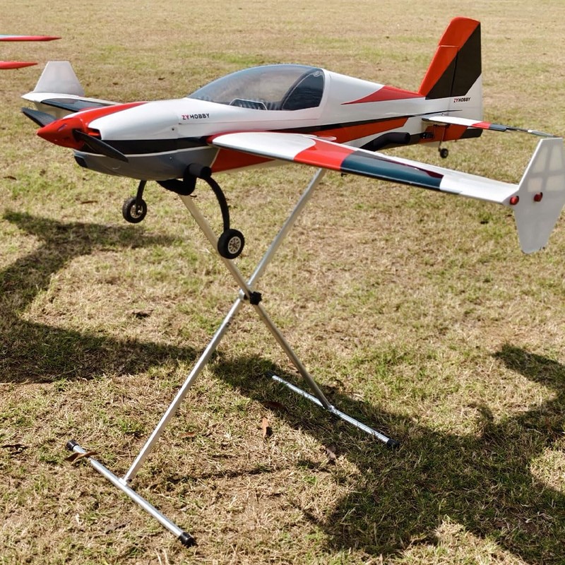 Airplane Display Stand 106×51×35cm Multi-Function Bracket for RC Model (Gold)