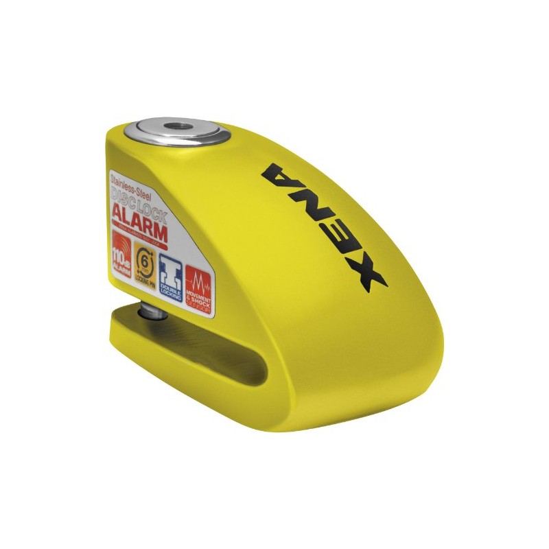 Xena Intelligent Security XX-6 Disc Lock with Alarm - Yellow