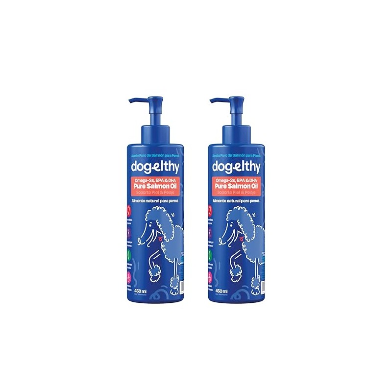 Dogelthy Pure Salmon Oil Aceite de Salmon con Omega 3,6