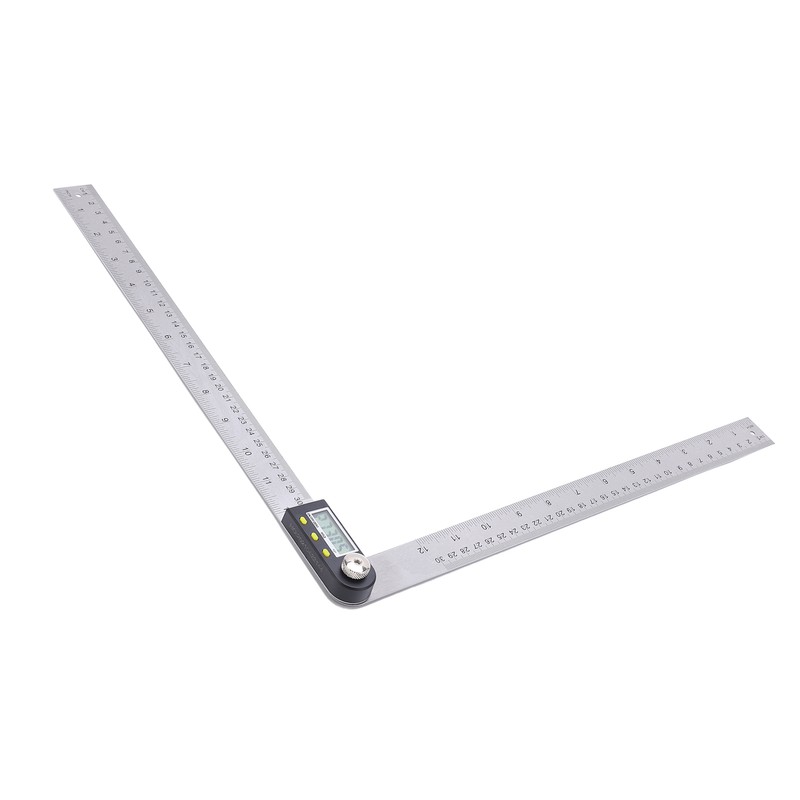 0‑300mm Digital Protractor Portable Stainless Steel LCD Angle Finder Ruler