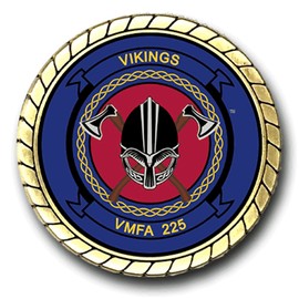 Military Productions VMFA-225 Vikings US Marine Corps Challenge Coin