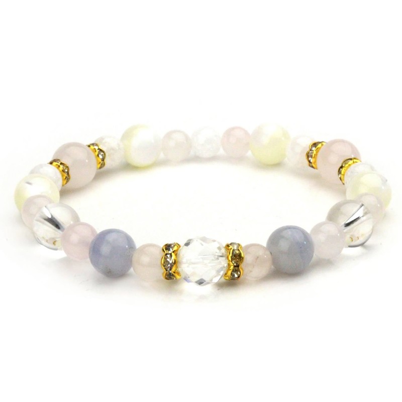 Happy Bomb Birthstone Combination Power Stone Bracelet Natural Blue Lace
