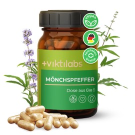 VIKTILABS© - Monk's Pepper High Dose Capsules - 60 Capsules Each 10 mg Monk Pepper Extract (4:1) | 2-Month Supply | Vegan | Gluten and Lactose Free | No Artificial Additives (1 Pack))