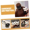 Baluue 6pcs Cute Cat Hair Ties for Girls Elastic Ponytail