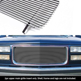 APS G85012A Polished Aluminum Billet Grille Replacement for select GMC C1500 Models