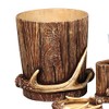 BLACK FOREST DECOR Buck Mountain Antler Waste Basket