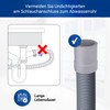 VIOKS Washing Machine Drain Adapter Rubber End Piece Diameter 22