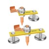 BAYTORY Upgrade Magnetic Welding Support Ground Clamp Tools, Double + Single Welding Magnet Head, Strong Magnetism Large Suction, Copper Tail Welder Stability Clamps