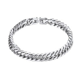 Prosteel Stainless Steel Franco Chain Bracelet Bangle Gift Rock Women Men Jewelry Cuban Chunky Curb Bracelets
