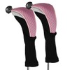 Andux Long Neck Golf Hybrid Club Head Covers with Interchangeable
