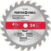 PORTER-CABLE 4-1/2-Inch Circular Saw Blade, 24-Tooth (PC412TCT) Bx24