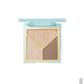3D Highlighter & Contour Palette - Schimmerndes und mattes Puder für Gesichtskulptur, Nasenkontur, Rötungen und Bronze - All-in-One-Make-up-Palette (01# Schokoladenmilch)