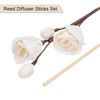 uxcell 102Pcs Reed Diffuser Sticks Set, Fiber Fragrance Flower Reed