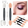 G2PLUS Pack of 100 Eyeshadow Applicator Disposable Eyeshadow Brush Dual