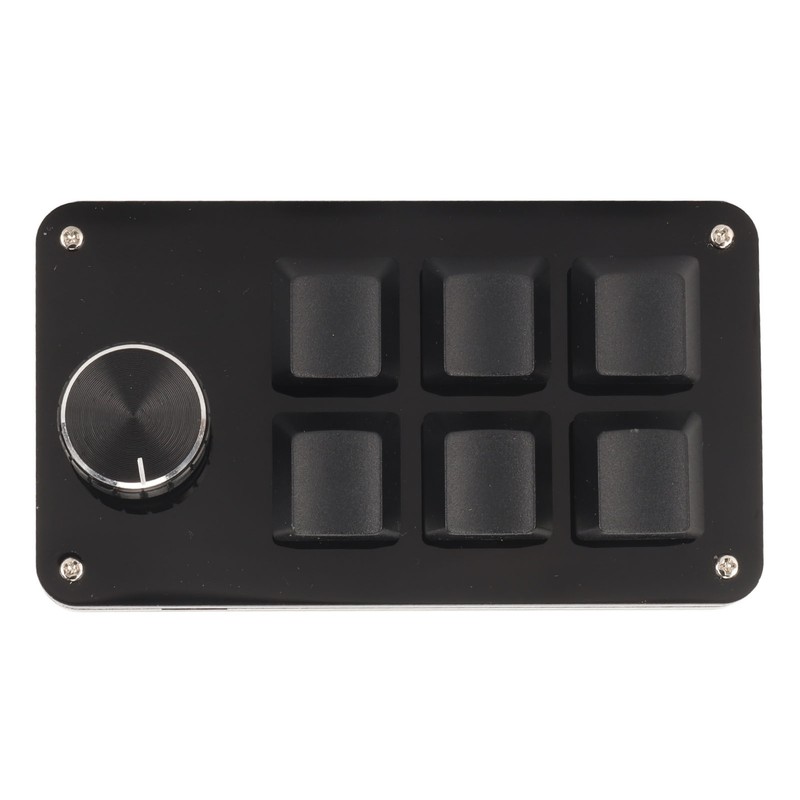 6 Key Mini Keypad with Knob RGB Light Blue Switch