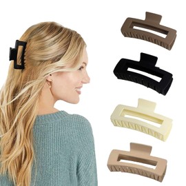 4 Pcs Hair Clips Claw Clips, Nonslip Strong Hold Hair Clips, Hair Styling Accessories for Thick Hair, Women Fashion Hair Styling Accessories