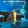 NAKCNM 3000LM IPX8 Waterproof Diving Flashlight Magnetic Rotary Switch