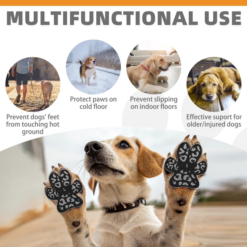 KOOLTAIL Anti-Slip Dog Paw Protector Gripper Traction Pads for Hot