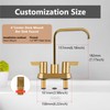 GBBNE Bathroom Faucet 4 Inch Centerset 3 Hole,Double Handle Faucet